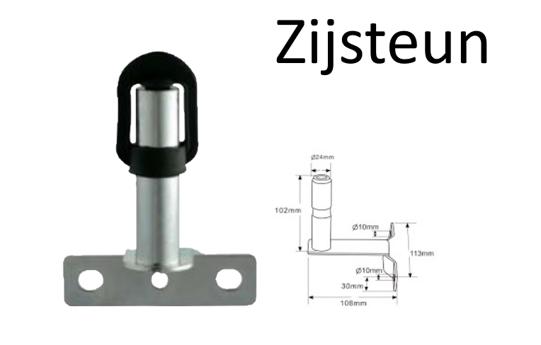 Daksteun Zijbeugel - zwaailamp bevestiging Daksteun Zijbeugel - zwaailamp bevestiging